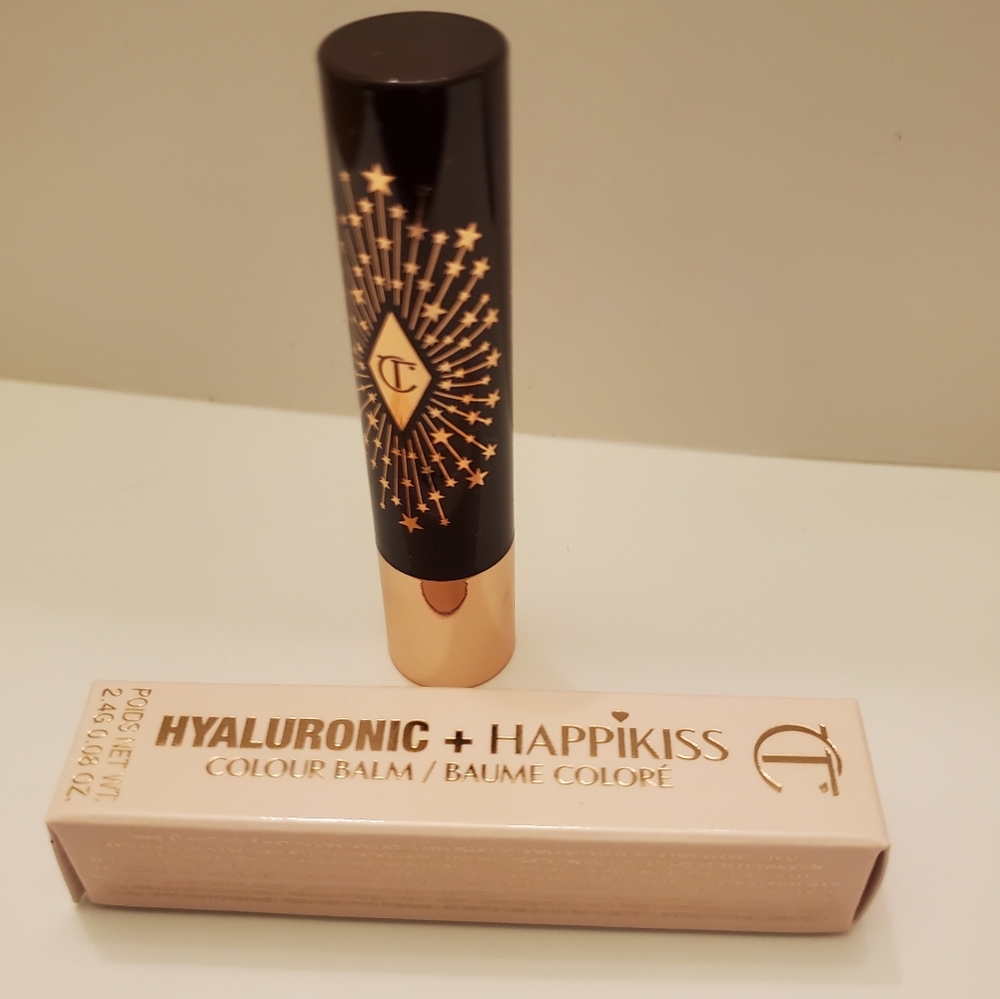 Charlotte Tilbury Hyaluronic Happikiss Lipstick Balm PILLOW TALK. BNIB - Picture 4 of 4